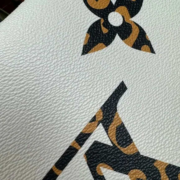 100% Authentic Louis Vuitton Neverfull W/Pouch Leather Tote Bag - Picture 13 of 16